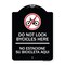 Signmission Do Not Lock Bicycles Here No Estacione Su Bicicleta Aqui Heavy-Gauge Alum, 24" x 18", BW-1824-24148 A-DES-BW-1824-24148 - alternate 1